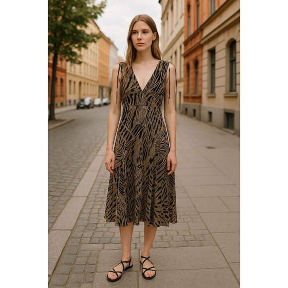 Anne Klein Dresses & Skirts - ANNE KLEIN Women Black Multi Dress SMALL